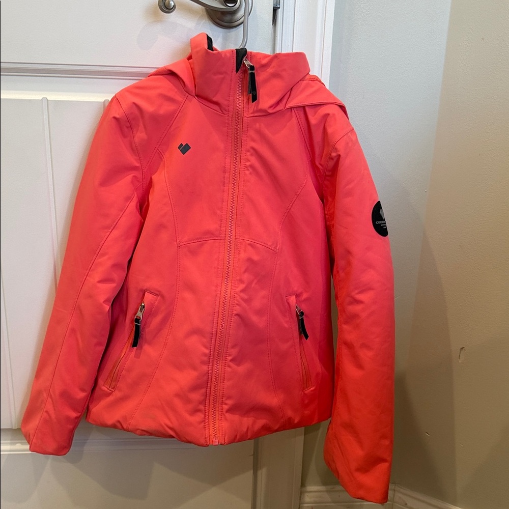 Obermeyer Kids Bright Coral Puffer Jacket